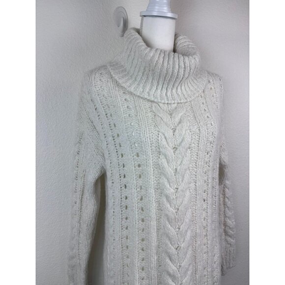 Smartwool women's XS ivory moon ridge boyfriend wool blend‎ oversized sweater - Picture 2 of 10